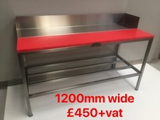 CHICKEN POULTRY MEAT  BONING  CUTTING BUTCHERS  BLOCK TABLE ONLY £450+VAT