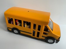 Playmobil Yellow School Bus 5940 Tested & Working Flashing Lights