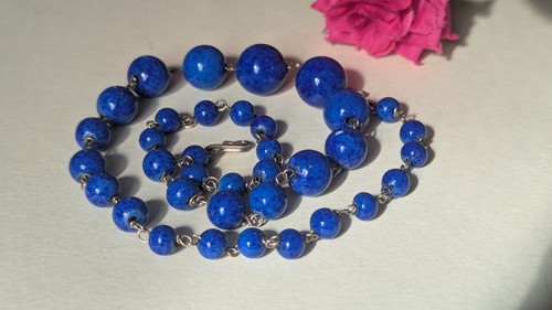 Vintage graduated lapis lazuli - graduated,
