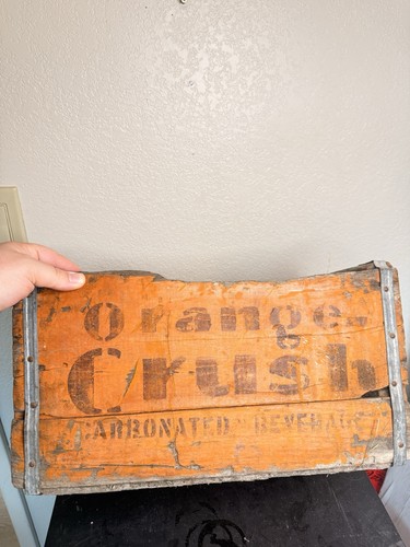 Vintage orange crush wooden - crush,