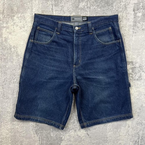 Dark denim hip hop shorts - denim,