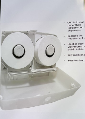 Double jumbo toilet - double, roll