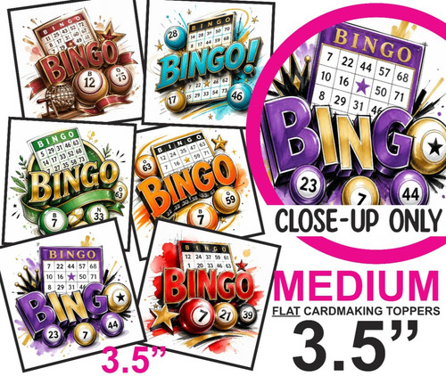 Bingo card toppers female - bingo,