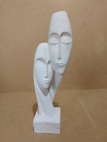 Devotion alabaster art statue - art,