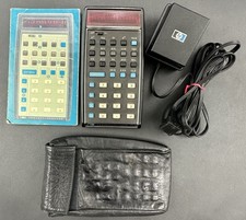 HP 35 Black Handheld Electronic Pocket Calculator Hewlett Packard Vintage Tested