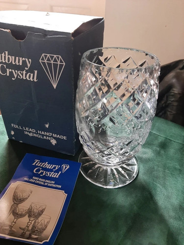 Boxed tutbury crystal full - 6",