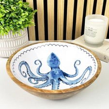 Decorative Bowl Octopus Sea Fruit Dish Serving Keys Crystals Coffee Dining Table