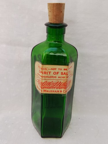 Antique green ribbed - antique,