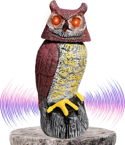 Motion activated owl - activated, decoy
