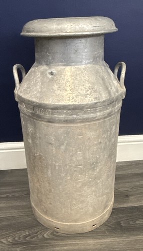Antique rustic aluminium milk - aluminium,