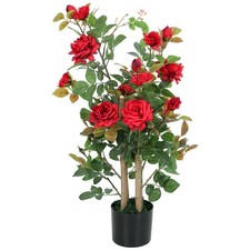 HOMCOM 90cm Artificial Rose
