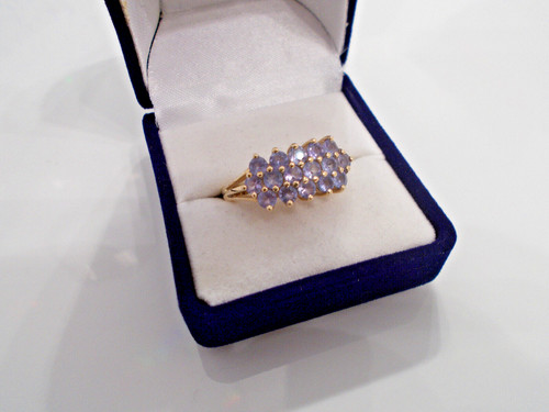 9ct gold ceylon - sapphire, ring