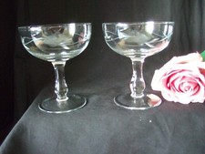Pair of Vintage Pretty Etched