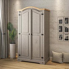 Corona Wardrobe Grey 2 Door