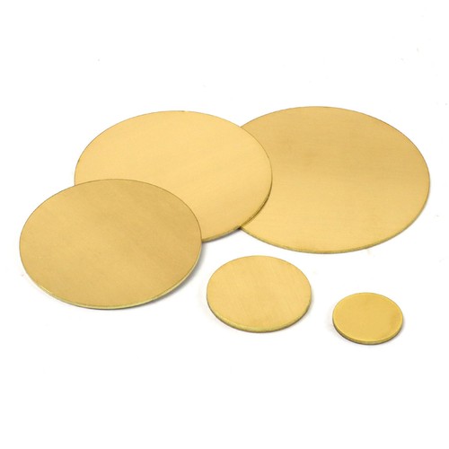 H62 solid brass discs - solid, plate