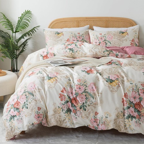 Shabby floral duvet cover set - duvet,