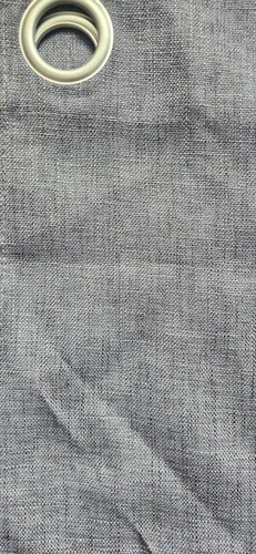 Eyelet pair curtains grey - pair, of