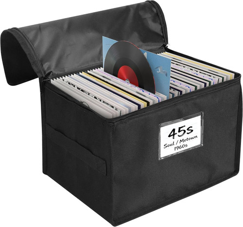 Vinyl record storage box - vinyl,