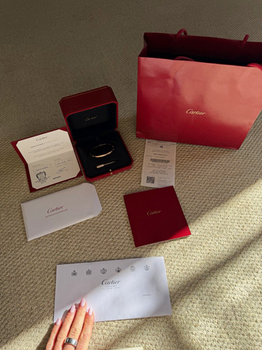 Cartier love 18ct rose - cartier,