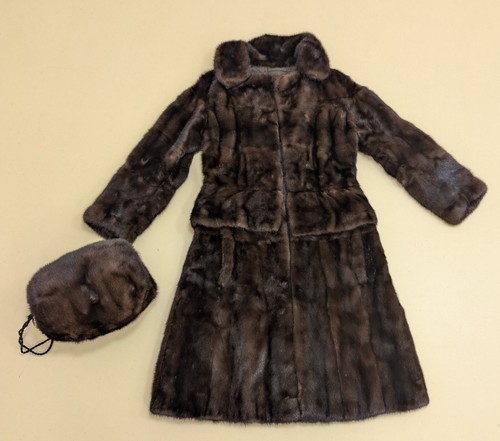 Vintage dark brown fur - vintage,