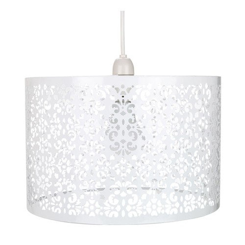 Moroccan designed white metal - white,
