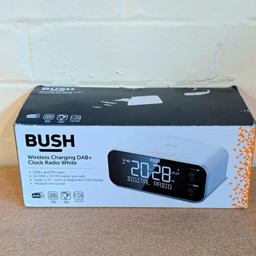 Bush dab clock radio white - bush,