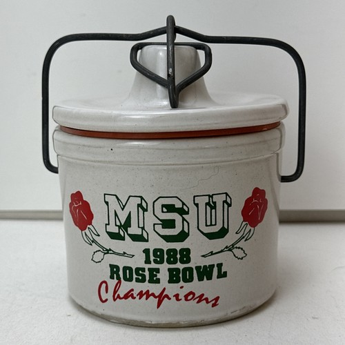 Vintage cheese crock msu - cheese,