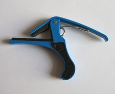 Blue Acoustic Electric Guitar Capo Quick Release Trigger Key Clamp