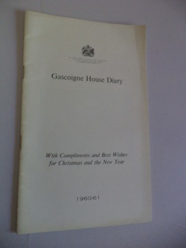 Gascoigne house diary old - diary,