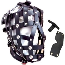 Genuine Real Leather BDSM Hood