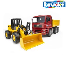 Bruder Toys 02752 Man TGA Construction Tipper Truck + Loading Shovel 1:16 Scale