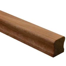 SAPELE HR HANDRAIL WITH BRASS