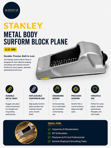 Stanley metal body surform - stanley,