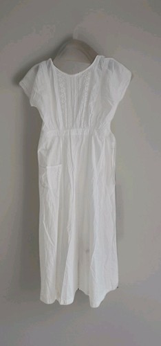 Victorian white cotton apron - white,
