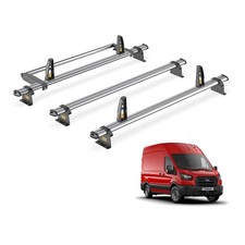 Ford Transit Roof Rack for 2014+ L2H3/L3H3 Roof 3 Bars & Roller Van Guard Trade