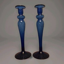 Pair of Antique Cobalt Blue