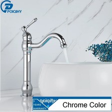 Antique Brass Basin Sink Faucet Deck Mounted Mixer Tap Bathroom