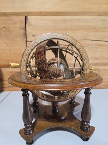 Vintage wooden armillary - vintage,