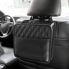 1Pc Leather Car Interior Storage Box Organizer Bag Seat Mount Holder Accessories