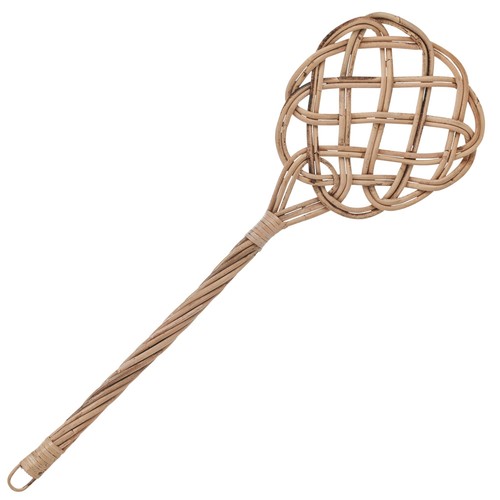 Bamboo wicker carpet beater - wicker,
