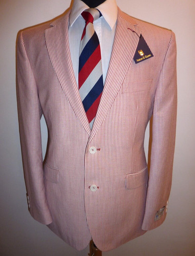 Boating blazer red stripe pink - red,