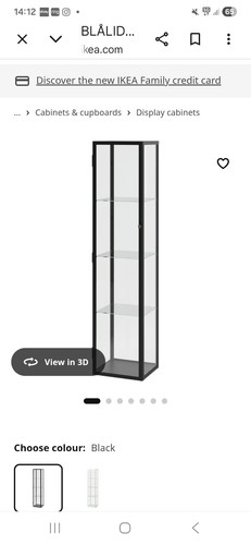 Ikea blaliden glass display - blaliden,