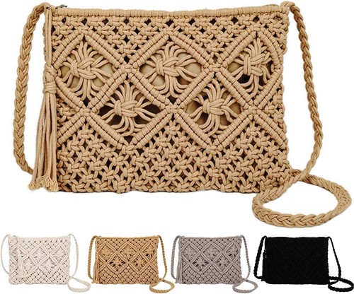 Straw crossbody bag for - straw,