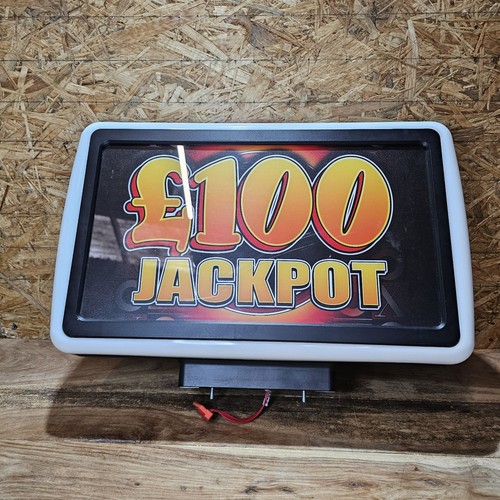 100 jackpot light box sign - jackpot,