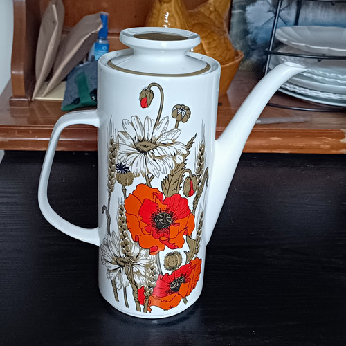 Meakin floral coffee pot with - pot,