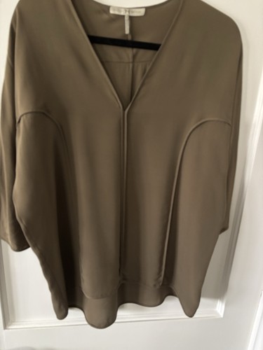 Halston heritage silk pullover - silk,