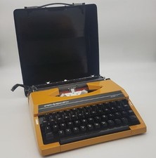 Vintage 80s Yellow Typewriter