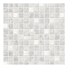 Contour Earthen Wallpaper Tile Effect Kitchen & Bathroom Grey/White Washable