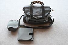 Mamas and Papas GREY MIST Baby Nappy Changing Rucksack Backpack Bowler Bag + Acc