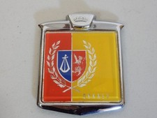 Vintage Renamel Orkney Scotland Square Grille Car Badge Auto Emblem